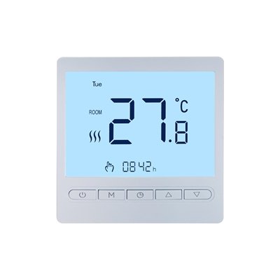 8802RH smart thermostat for hydronic heating – optional linkage and IR remote, 86×86×38mm | RT
