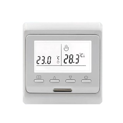 8868H Smart thermostat for electric floor heating – 16A load current, 86×86×43mm | RT