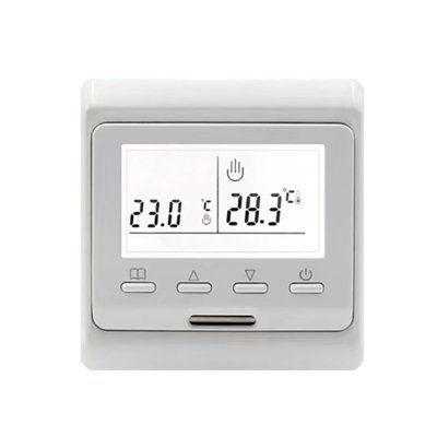 8868RH water floor heating thermostat with valve control and frost protection.