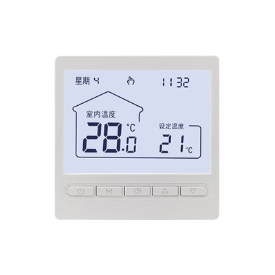 8908RH water floor heating thermostat with valve control and frost protection.