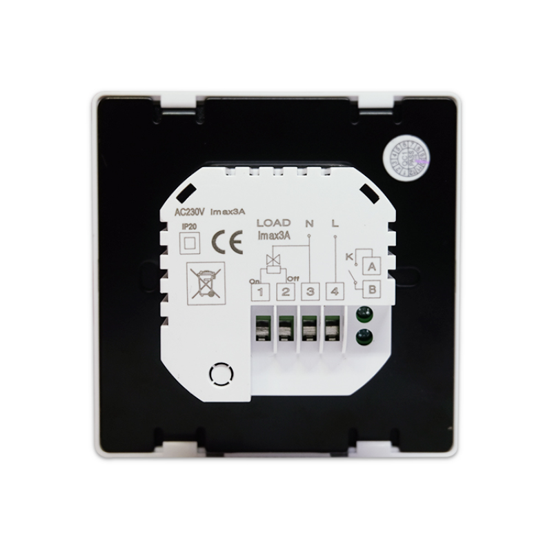 8921A-RHLD-WIFI smart thermostat back side for hydronic heating | RT