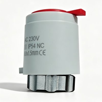 CB28 Electric thermal actuator, 230V AC, IP54, M30x1.5mm, quick snap-on, heating system actuator, imported valve core, CE certified, eco-friendly