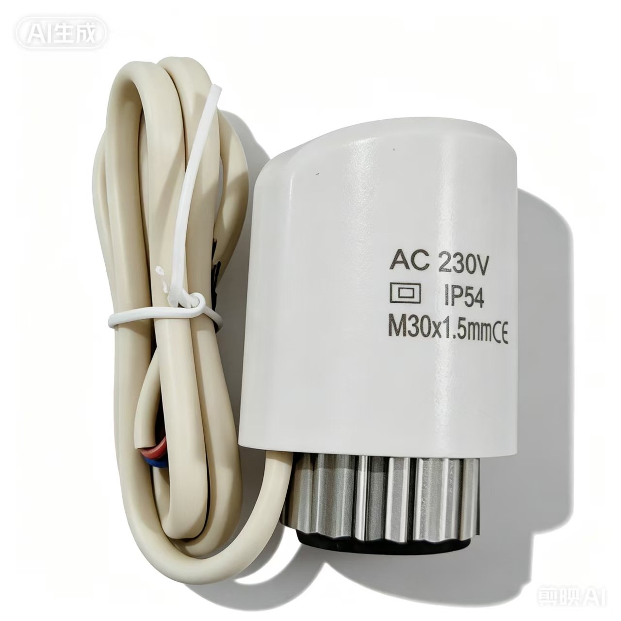 CB26 Electric thermal actuator, AC 230V, IP54, M30x1.5mm, push-button mounting, heating valve actuator, imported core, CE certified