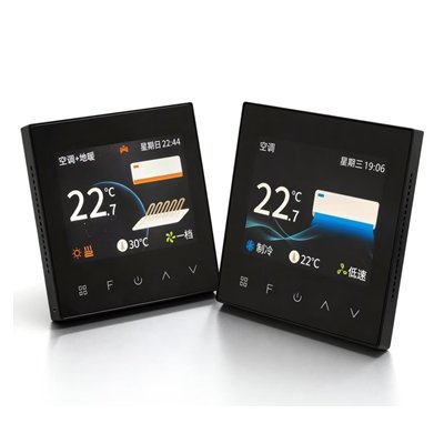 T603 - Two units in V-shape, heating vs cooling display