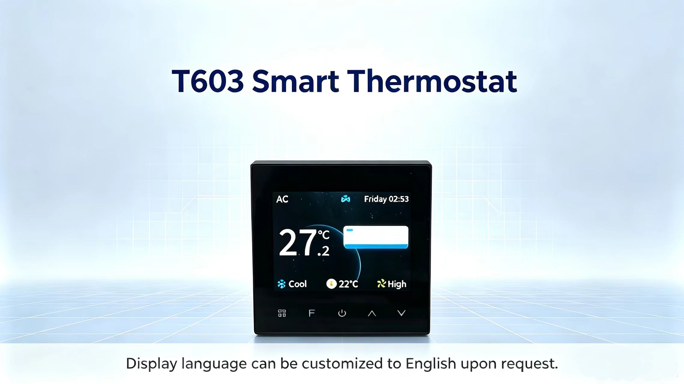 T603 VRF gateway integration – smart thermostat with AC gateway connection